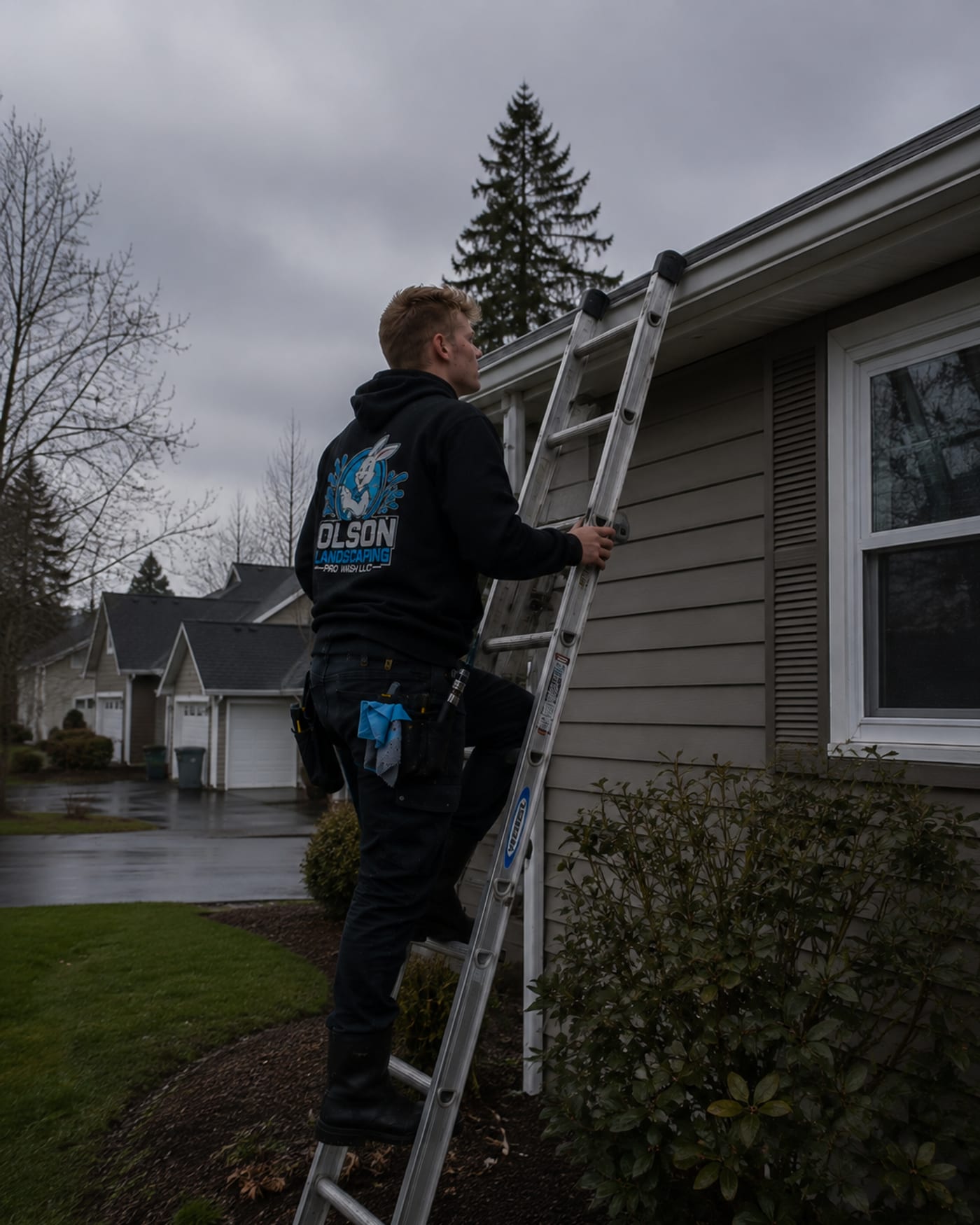 Olson Pro Wash working on a Lake Stevens, WA roof