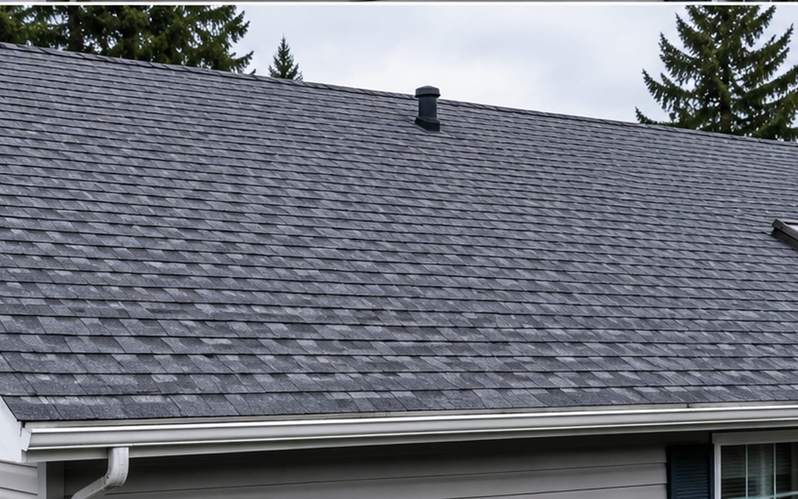 The same roof after soft washing